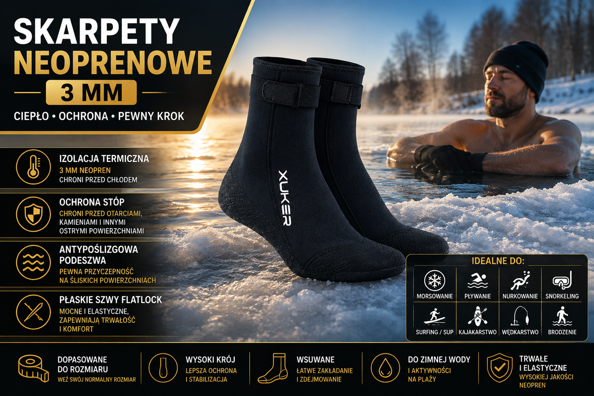 Skarpety Neoprenowe 3 mm Do Morsowania Secret Form®