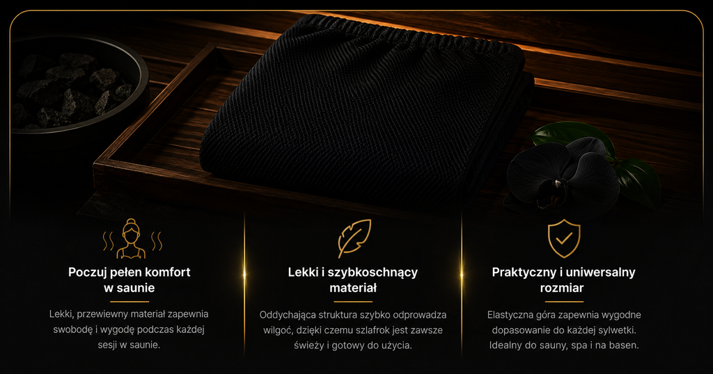 Szlafrok do sauny Secret Form® DAMSKI