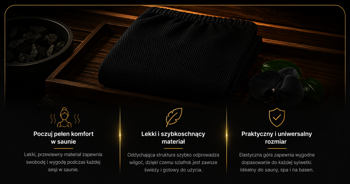 Szlafrok do sauny Secret Form® DAMSKI