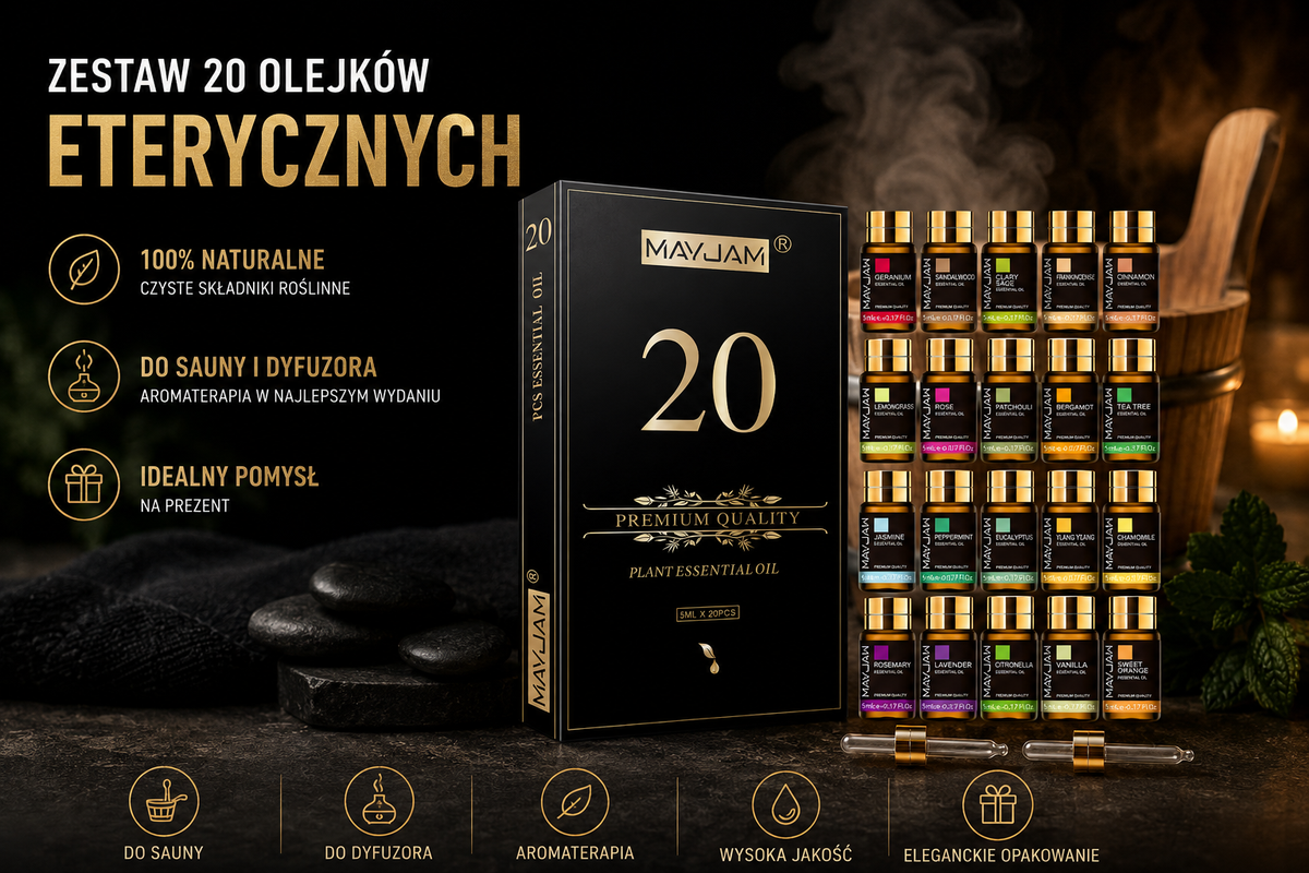 Zestaw 20 olejków eterycznych Secret Form®