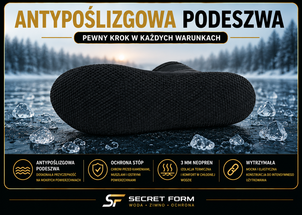 Skarpety Neoprenowe 3 mm Do Morsowania Secret Form®