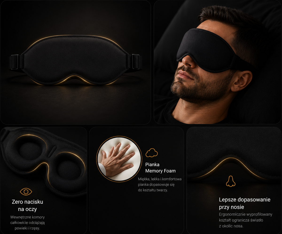 Opaska do spania 3D Secret Form® Premium
